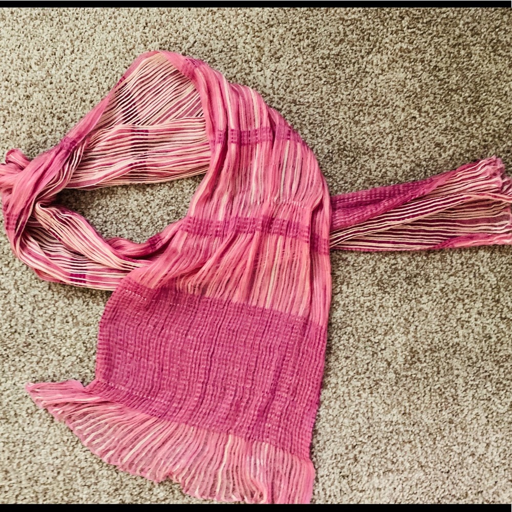 Pink scarf